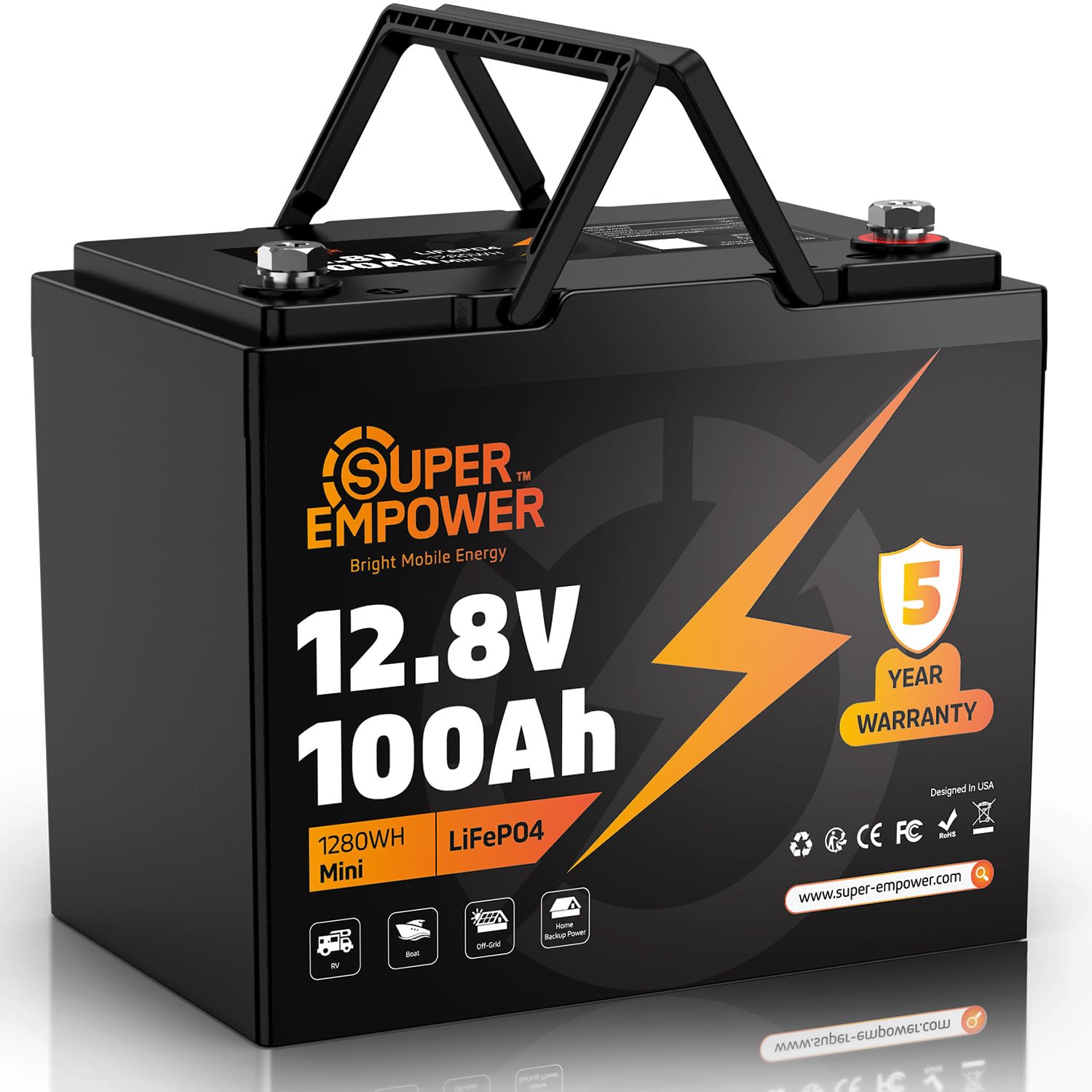 Amazon.com: 12V 100Ah LiFePO4 Lithium Battery, BCI Group 24 Deep